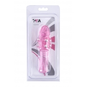 Стимулирующая розовая насадка с шишечками и шипами - 13,5 см. - Toyfa Basic - в Калуге купить с доставкой