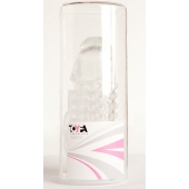 Гелевая прозрачная насадка с 2 отростками - 13 см. - Toyfa Basic - в Калуге купить с доставкой