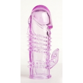 Фиолетовая насадка с коготком и шипами - 13 см. - Toyfa Basic - в Калуге купить с доставкой