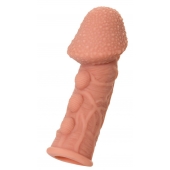 Насадка на фаллос с пузыриками, венками и ребристостью KOKOS Extreme Sleeve 09 - 12,7 см. - KOKOS - в Калуге купить с доставкой