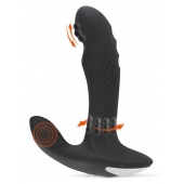Черный вибромассажер простаты с функцией римминга Plug with Perineum Stimulator - 16,6 см. - Orion - в Калуге купить с доставкой