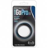 Черно-синее эрекционное кольцо Silicone Go Pro Cock Ring - Blush Novelties - в Калуге купить с доставкой