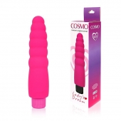 Розовый силиконовый вибратор Cosmo - 15 см. - Cosmo