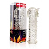 Закрытая прозрачная насадка на пенис Crystal Sleeve Faraon - 13,5 см. - Erowoman-Eroman - в Калуге купить с доставкой