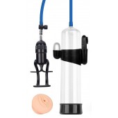 Прозрачная вакуумная вибропомпа Sex Expert с насадкой-вагиной - Sex Expert - в Калуге купить с доставкой