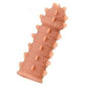 Телесная реалистичная насадка KOKOS Extreme Sleeve 04 с дополнительной стимуляцией - 12,7 см. - KOKOS - в Калуге купить с доставкой