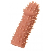 Телесная реалистичная насадка KOKOS Extreme Sleeve 07 с дополнительной стимуляцией - 12,7 см. - KOKOS - в Калуге купить с доставкой