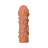 Телесная реалистичная насадка KOKOS Extreme Sleeve 11 с дополнительной стимуляцией - 12,7 см. - KOKOS - в Калуге купить с доставкой