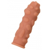 Телесная реалистичная насадка KOKOS Extreme Sleeve 11 с дополнительной стимуляцией - 12,7 см. - KOKOS - в Калуге купить с доставкой