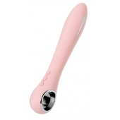 Розовый силиконовый вибратор с электростимуляцией GALVANI VIBE - 21 см. - ToyFa - купить с доставкой в Калуге
