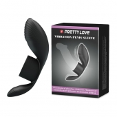Черное кольцо на пенис с вибрацией Vibration Penis Sleeve - Baile - в Калуге купить с доставкой