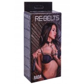 Черный поводок и чокер с кольцом Rada - Rebelts - купить с доставкой в Калуге