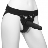 Черный полый вибрострапон Body Extensions BE Aroused - 17,78 см. - Doc Johnson - купить с доставкой в Калуге