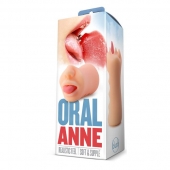 Телесный мастурбатор-ротик с язычком Oral Anne - Blush Novelties - в Калуге купить с доставкой