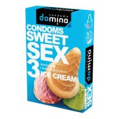 Презервативы для орального секса DOMINO Sweet Sex с ароматом мороженого - 3 шт. - Domino - купить с доставкой в Калуге