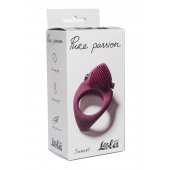 Бордовое эрекционное виброкольцо Pure Passion Sunset - Lola Games - в Калуге купить с доставкой