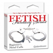 Металлические наручники Beginner s Metal Cuffs - Pipedream - купить с доставкой в Калуге