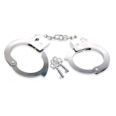 Металлические наручники Beginner s Metal Cuffs - Pipedream - купить с доставкой в Калуге