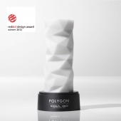 Белый 3D мастурбатор POLYGON - Tenga - в Калуге купить с доставкой