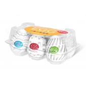 Набор из 6 мастурбаторов Tenga EGG Easy Beat с различным рельефом - Tenga - в Калуге купить с доставкой
