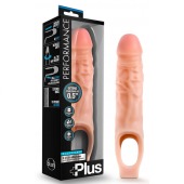 Телесный реалистичный фаллоудлинитель 9 Inch Silicone Cock Sheath Penis Extender - 22,86 см. - Blush Novelties - в Калуге купить с доставкой