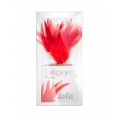 Красный перьевой тиклер Plume - 23 см. - Lola Lingerie - купить с доставкой в Калуге