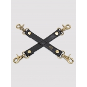 Черный фиксатор для манжет Bound to You Faux Leather Hogtie - Fifty Shades of Grey - купить с доставкой в Калуге