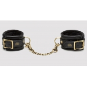 Черные наручники Bound to You Faux Leather Wrist Cuffs - Fifty Shades of Grey - купить с доставкой в Калуге
