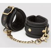 Черные наручники Bound to You Faux Leather Wrist Cuffs - Fifty Shades of Grey - купить с доставкой в Калуге