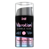Жидкий интимный гель с эффектом вибрации Vibration! Bubble Gum - 15 мл. - INTT - купить с доставкой в Калуге