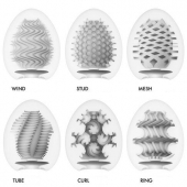 Набор из 6 мастурбаторов Tenga EGG IV с различным рельефом - Tenga - в Калуге купить с доставкой