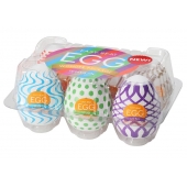 Набор из 6 мастурбаторов Tenga EGG IV с различным рельефом - Tenga - в Калуге купить с доставкой