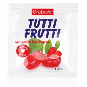 Гель-смазка Tutti-frutti со вкусом барбариса - 4 гр. - Биоритм - купить с доставкой в Калуге