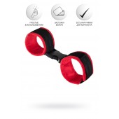 Красно-черные велюровые оковы Anonymo - ToyFa - купить с доставкой в Калуге