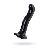 Черный стимулятор для пар P G-Spot Dildo Size L - 19 см. - Strap-on-me - в Калуге купить с доставкой