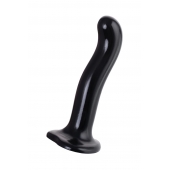 Черный стимулятор для пар P G-Spot Dildo Size L - 19 см. - Strap-on-me - в Калуге купить с доставкой