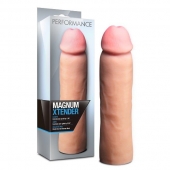 Телесная фаллическая насадка на пенис Magnum Xtender - 23 см. - Blush Novelties - в Калуге купить с доставкой