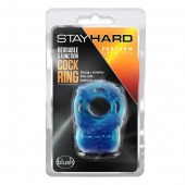 Голубое эрекционное виброкольцо Reusable 5 Function Cock Ring - Blush Novelties - в Калуге купить с доставкой