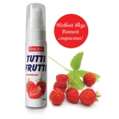 Гель-смазка Tutti-frutti с земляничным вкусом - 30 гр. - Биоритм - купить с доставкой в Калуге