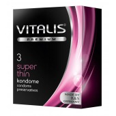 Ультратонкие презервативы VITALIS PREMIUM super thin - 3 шт. - Vitalis - купить с доставкой в Калуге