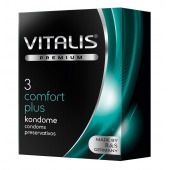 Контурные презервативы VITALIS PREMIUM comfort plus - 3 шт. - Vitalis - купить с доставкой в Калуге
