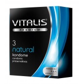 Классические презервативы VITALIS PREMIUM natural - 3 шт. - Vitalis - купить с доставкой в Калуге