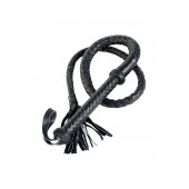 Длинный кожаный кнут с хлопушками на конце - ToyFa - купить с доставкой в Калуге