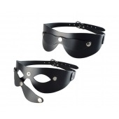 Черная кожаная маска  Новичок - Sitabella - купить с доставкой в Калуге