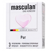Супертонкие презервативы Masculan Pur - 3 шт. - Masculan - купить с доставкой в Калуге