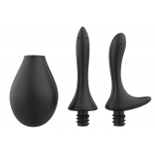 Черный анальный душ Nexus Anal Douche Set с 2 сменными насадками - Nexus Range - купить с доставкой в Калуге