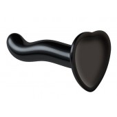 Черный фаллоимитатор-насадка Strap-On-Me P G spot Dildo size S - 16,4 см. - Strap-on-me - купить с доставкой в Калуге
