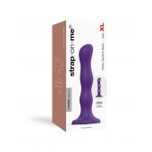 Фиолетовая насадка Strap-On-Me Dildo Geisha Balls size XL - Strap-on-me - купить с доставкой в Калуге
