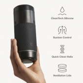 Черный мастурбатор с контролем всасывания Arcwave Pow Stroker - Arcwave - в Калуге купить с доставкой