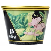 Массажная свеча Exotic Green Tea с ароматом зелёного чая - 170 мл. - Shunga - купить с доставкой в Калуге